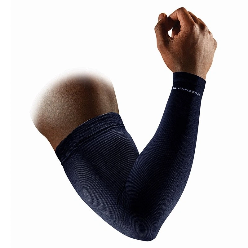 McDavid Maniche A Compressione Multisport Active - Sostegno Muscolare, Antiodore, Grigio/Giallo