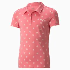 Puma Girls MATTR Hibiscus Polo