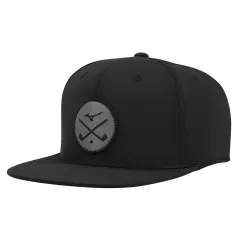 Mizuno Crossed Clubs Snapback - Musta