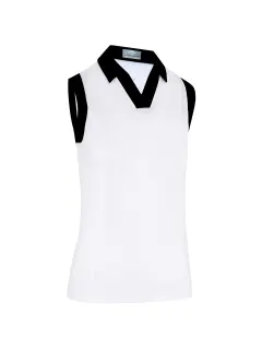 Callaway Sleeveless V-Placket Colourblock Polo