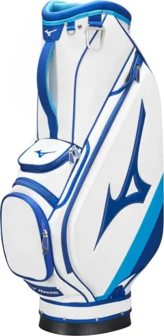 Mizuno Tour Staff Cart Bag 5-Way, Valkoinen / Sininen