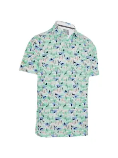 Callaway Abstract Coastal Print Polo