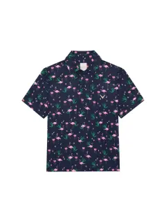 Callaway Boys All Over Flamingo Printed Polo