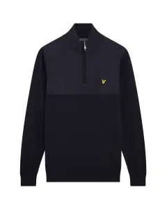 Lyle & Scott Overlay 1/4 Zip Knit
