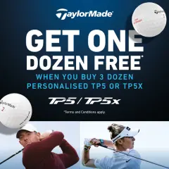TaylorMade TP5x painatuksella 3+1 tusinaa