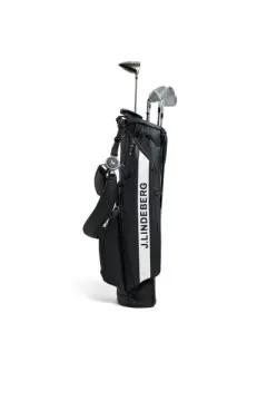 J.Lindeberg Sunday Stand Golf Bag, Musta