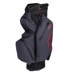 Sun Mountain H2NO Staff Cart Bag, Musta / Punainen