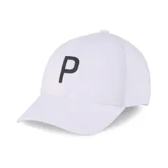 Puma Structured P Cap, Valkoinen / Musta, One Size