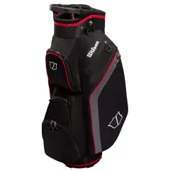 Wilson Lite 3 Cart Bag, Musta / Punainen
