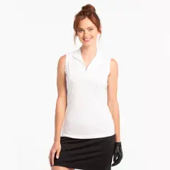 EP NY S/L Convertible Zip Mock Polo