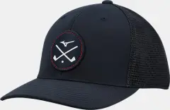 Mizuno Crossed Clubs Mesh Cap, Tummansininen