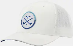 Mizuno Crossed Clubs Mesh Cap, Valkoinen
