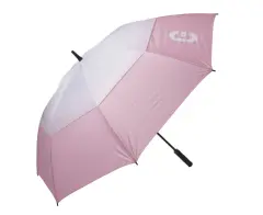Golf Center Double Canopy Umbrella, Vaaleanpunainen / Valkoinen