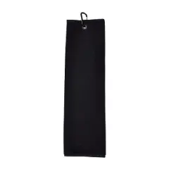 Tri-Fold Standard Golfpyyhe, Musta