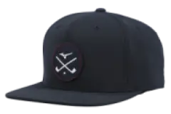 Mizuno Crossed Clubs Snapback, Tummansininen