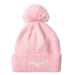 Mizuno Crested Bobble Beanie, Pinkki