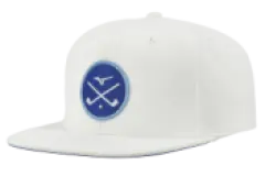 Mizuno Crossed Clubs Snapback, Valkoinen