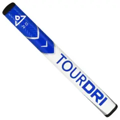 TourDri Flat Putter Grip 2.0, Sininen / Valkoinen