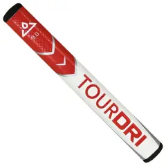 TourDri Flat Putter Grip 3.0, Punainen / Valkoinen