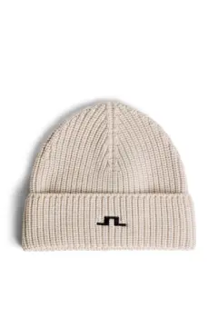 J.Lindeberg Joan Merino Beanie, Beige, One Size