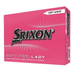 Srixon Soft Feel Lady tekstipainatuksella, Valkoinen