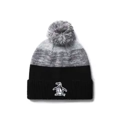 Original Penguin Rib Cuff Pom Beanie, Harmaa, One Size