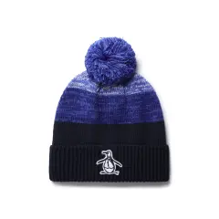 Original Penguin Rib Cuff Pom Beanie, Sininen, One Size