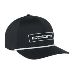 Cobra Tour Tech Rope Cap, Musta, One Size