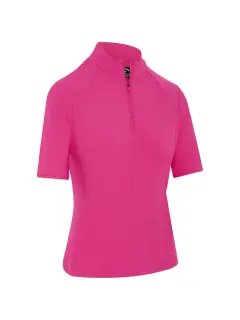 Callaway Rib Play Sleeveless Zip Mock Polo