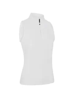 Callaway Rib Play Sleeveless Zip Mock Polo