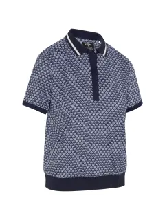 Callaway Scarf Geo Short Sleeve Polo