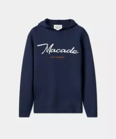 Macade Blue Signature Knit Hoodie