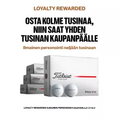 Titleist Loyalty Rewarded - Pro V1X painatuksella 3+1 tusinaa