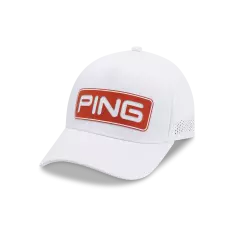 Ping Tour Vented Delta Cap, Valkoinen, One Size