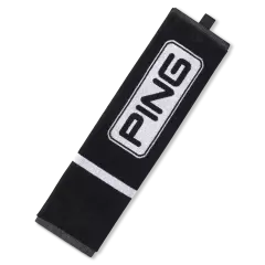 Ping Trifold Towel, Musta
