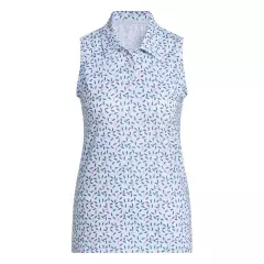 adidas Ultimate365 Printed Ottoman Climacool Sleeveless Polo