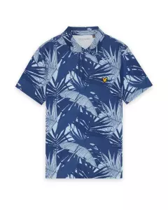 Lyle & Scott Golf Leaf Print Polo
