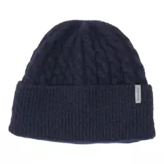 Röhnisch Cable Lined Beanie, Tummansininen, One Size