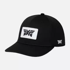 PXG Stretch Patch Snapback Cap, Musta