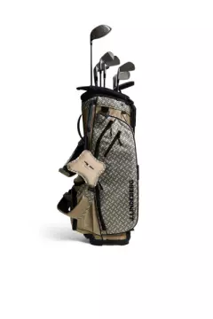 J.Lindeberg JL Flare Printed Golf Bag, Valkoinen