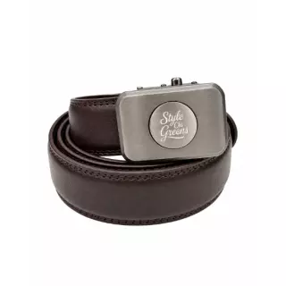 Style On Greens Leather Belt, Ruskea, One Size