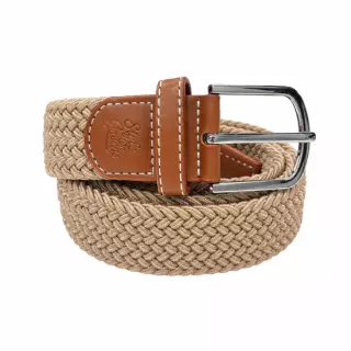 Style On Greens Braided Belt, Beige, 107cm