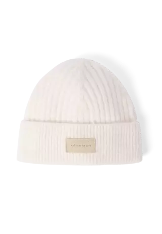 Röhnisch Logo Rib Beanie, Beige, One Size
