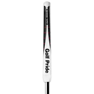 Golf Pride Reverse Taper Flat, Musta / Valkoinen / Punainen, Small
