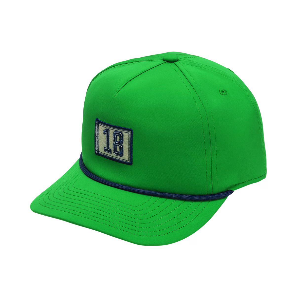 FootJoy 5-Panel 18th Hole Cap, Vihreä