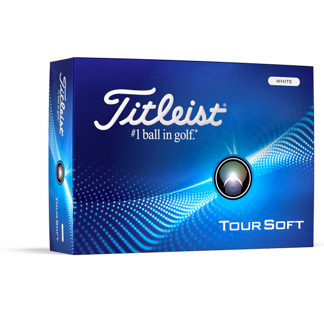 Titleist Tour Soft tekstipainatuksella, Valkoinen