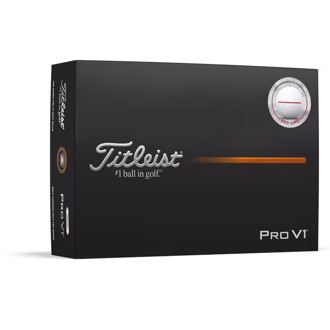 Titleist Pro V1 25 Performance Alignment, Valkoinen / Punainen